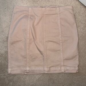 Free People Light Pink Mini Skirt